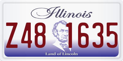 IL license plate Z481635