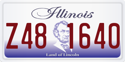 IL license plate Z481640