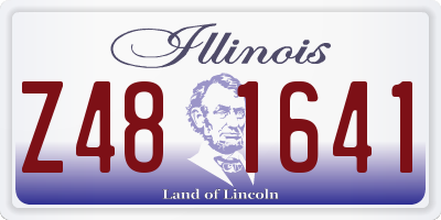 IL license plate Z481641