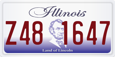 IL license plate Z481647