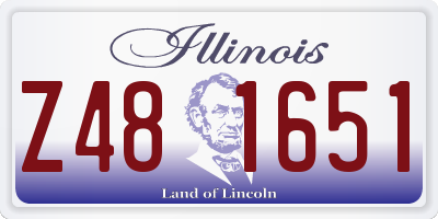 IL license plate Z481651