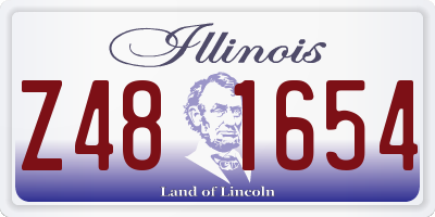IL license plate Z481654