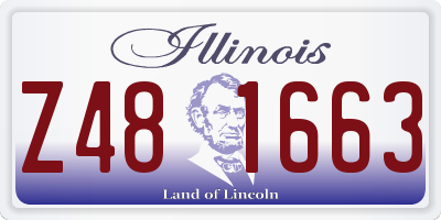 IL license plate Z481663
