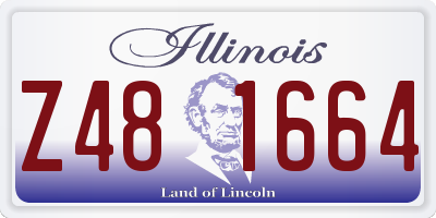 IL license plate Z481664