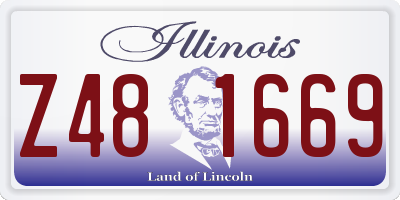 IL license plate Z481669