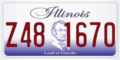 IL license plate Z481670