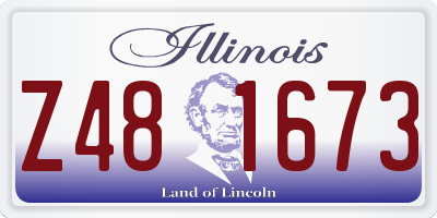 IL license plate Z481673