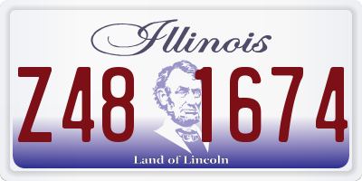 IL license plate Z481674
