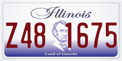 IL license plate Z481675