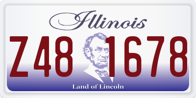 IL license plate Z481678