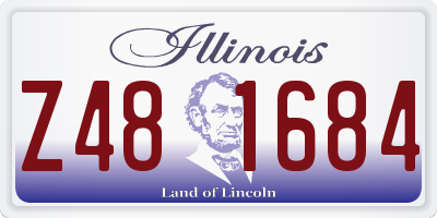 IL license plate Z481684