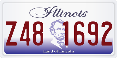IL license plate Z481692
