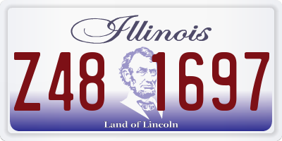 IL license plate Z481697