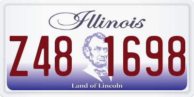 IL license plate Z481698