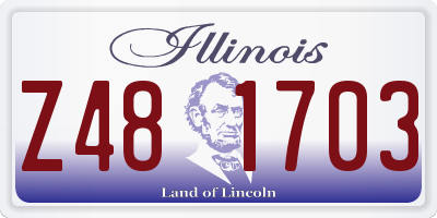 IL license plate Z481703