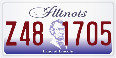 IL license plate Z481705
