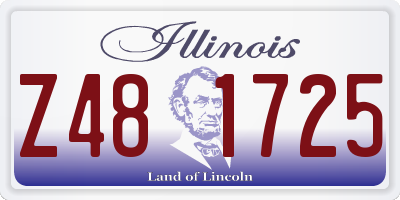 IL license plate Z481725