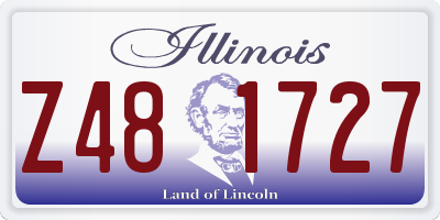 IL license plate Z481727