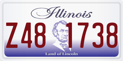 IL license plate Z481738