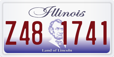 IL license plate Z481741