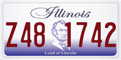IL license plate Z481742