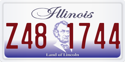 IL license plate Z481744