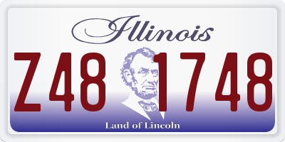 IL license plate Z481748