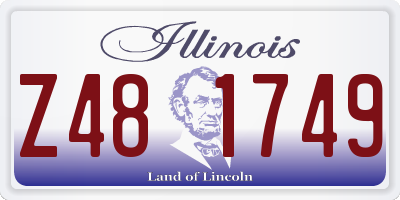 IL license plate Z481749