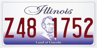 IL license plate Z481752