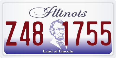 IL license plate Z481755
