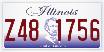 IL license plate Z481756