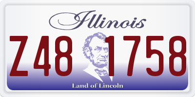 IL license plate Z481758