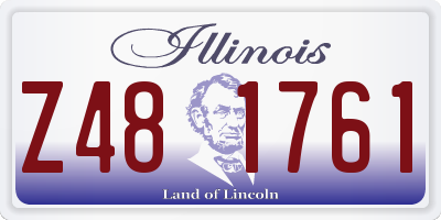 IL license plate Z481761