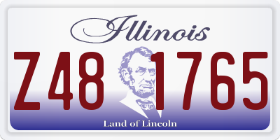 IL license plate Z481765