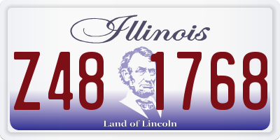 IL license plate Z481768
