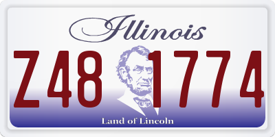 IL license plate Z481774