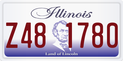 IL license plate Z481780