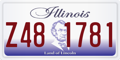 IL license plate Z481781