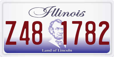 IL license plate Z481782