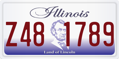 IL license plate Z481789