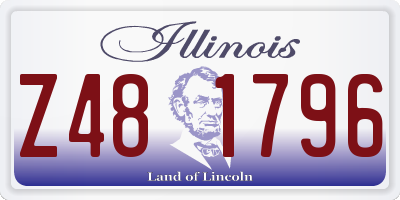 IL license plate Z481796