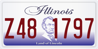 IL license plate Z481797