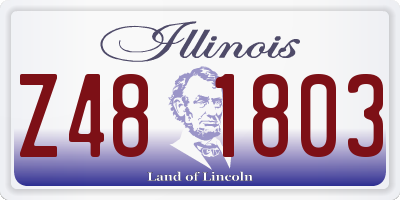 IL license plate Z481803