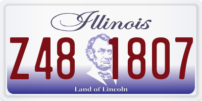 IL license plate Z481807