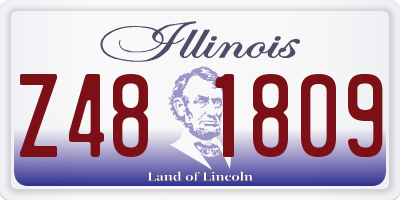 IL license plate Z481809