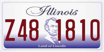 IL license plate Z481810