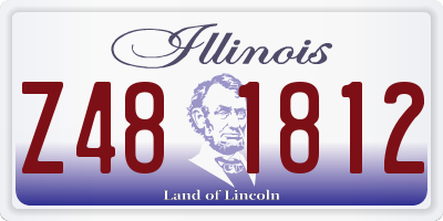 IL license plate Z481812