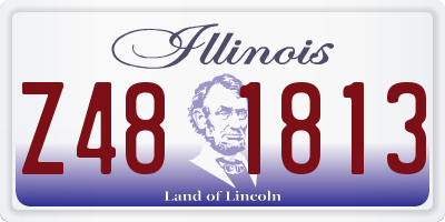 IL license plate Z481813