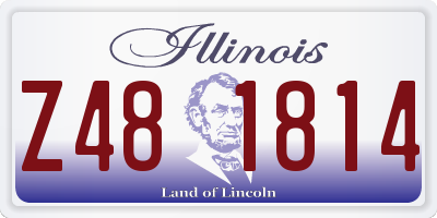 IL license plate Z481814