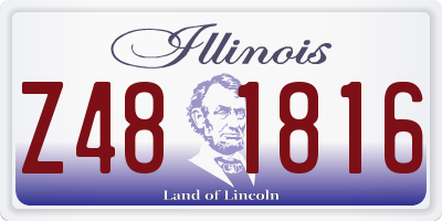 IL license plate Z481816